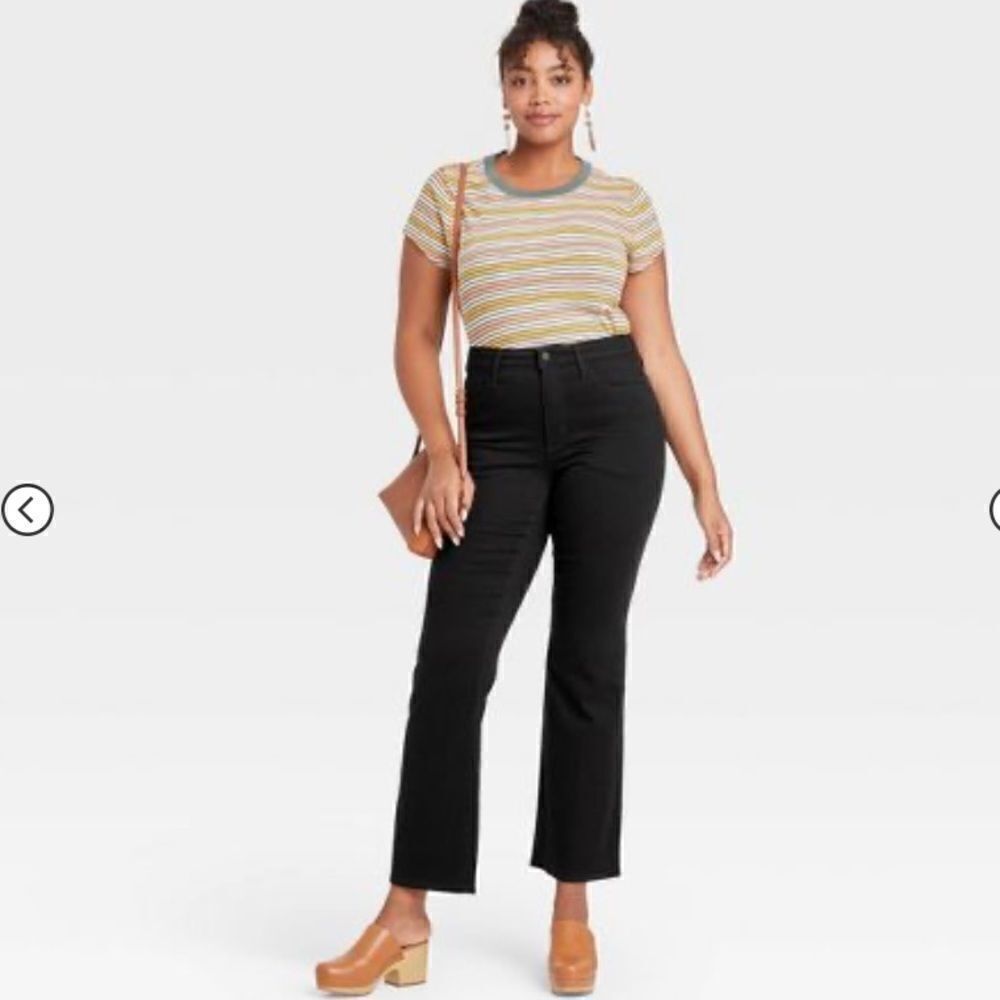 Women's High-Rise Bootcut Jeans - Universal Thread™ Black - Picture 3 of 15
